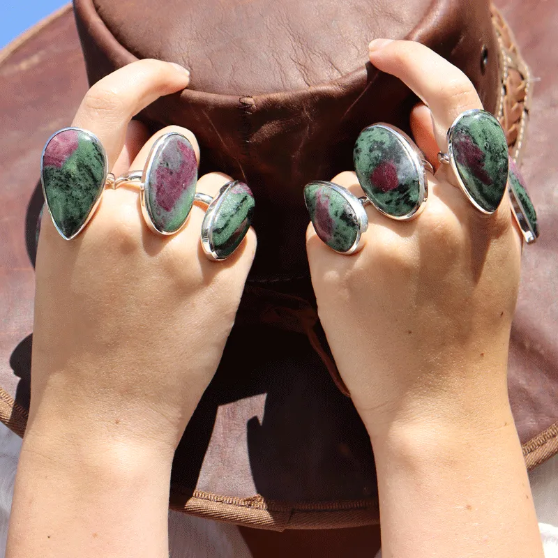 Maisie Ruby Zoisite Oval Ring