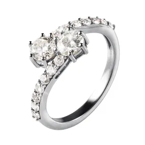 Moissanite Embrace Ladies Ring