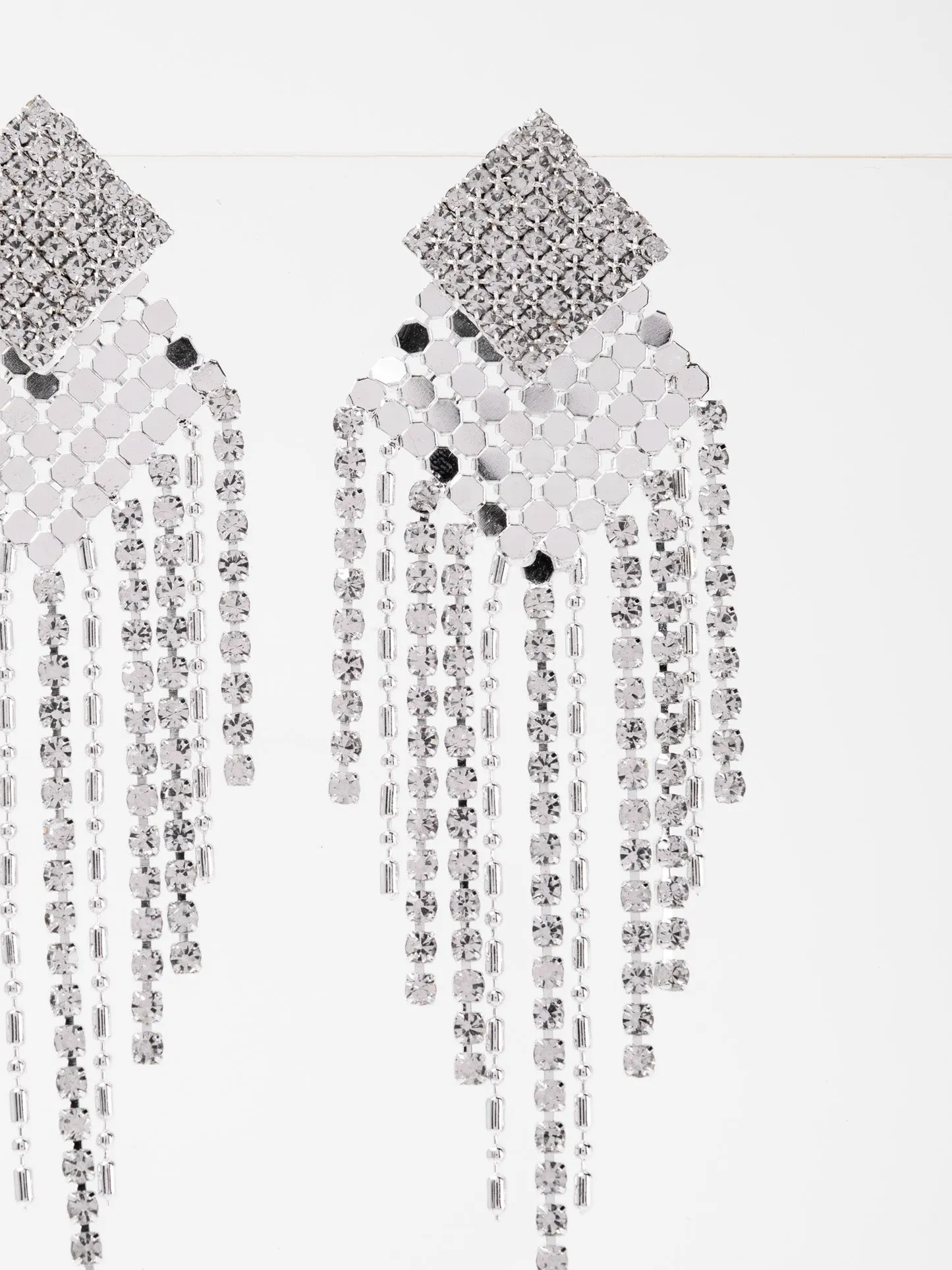 Neveah Rhinestone Statement Drop Earrings