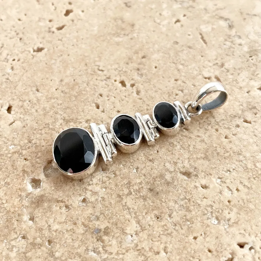 Onyx Triple Gem Pendant - Paris