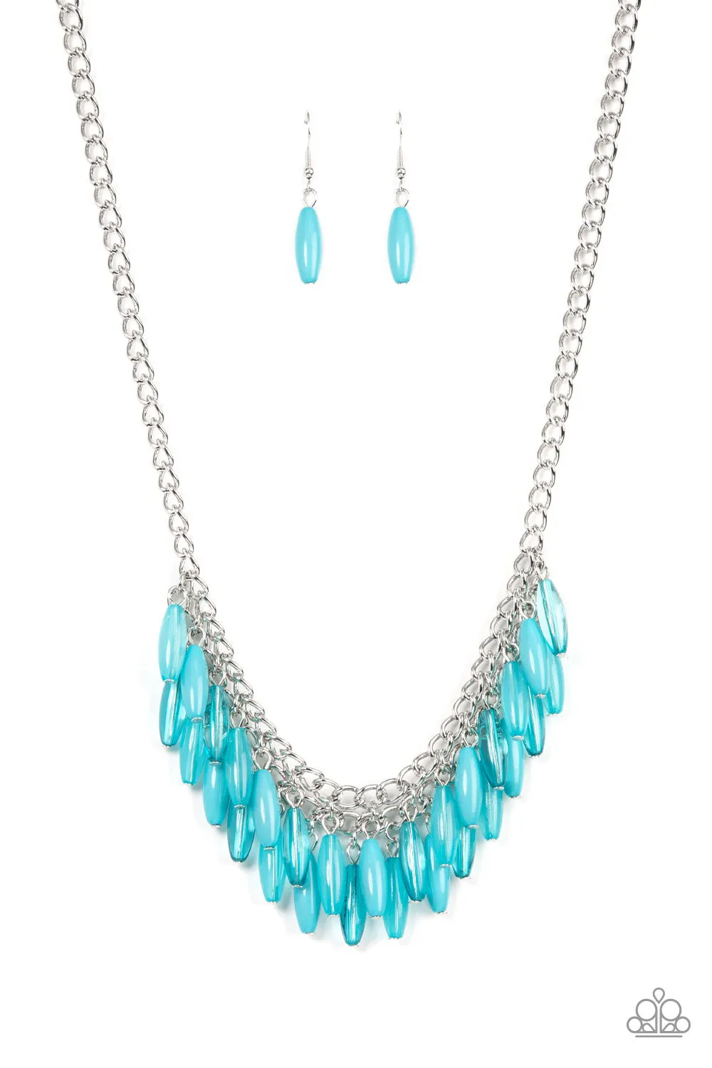 Paparazzi Beach House Hustle - Blue Short Necklace