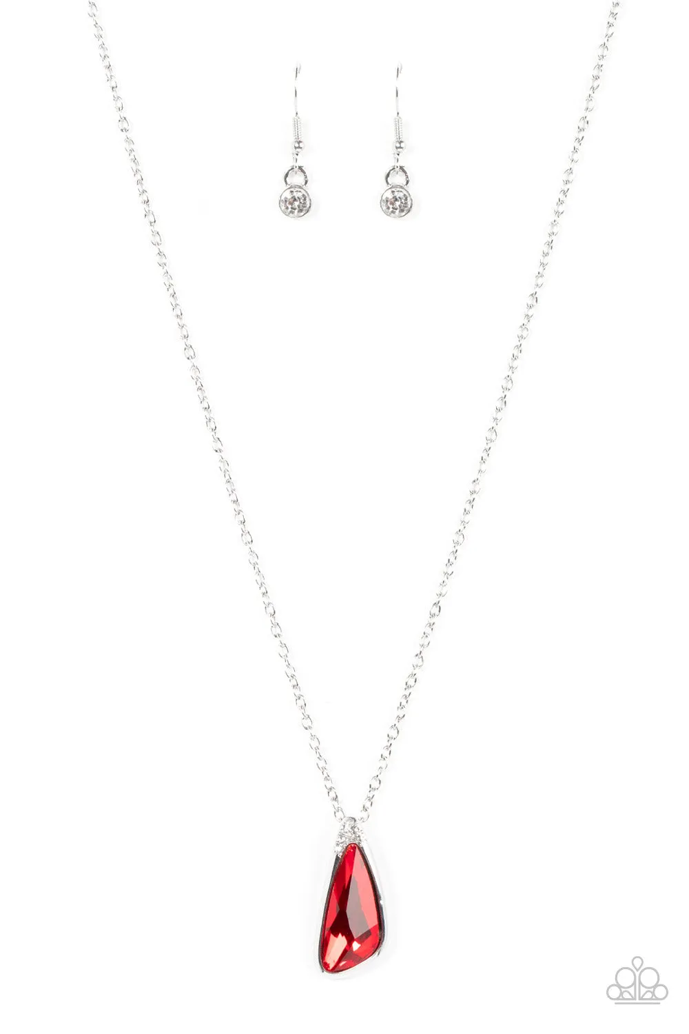 Paparazzi Envious Extravagance - Red Dainty Necklace