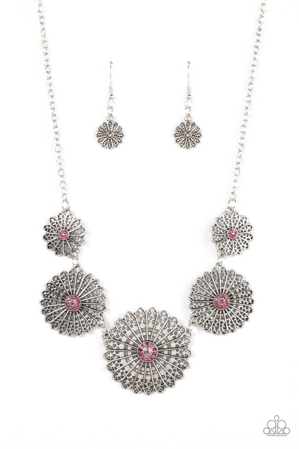 Paparazzi Marigold Meadows - Pink Short Necklace