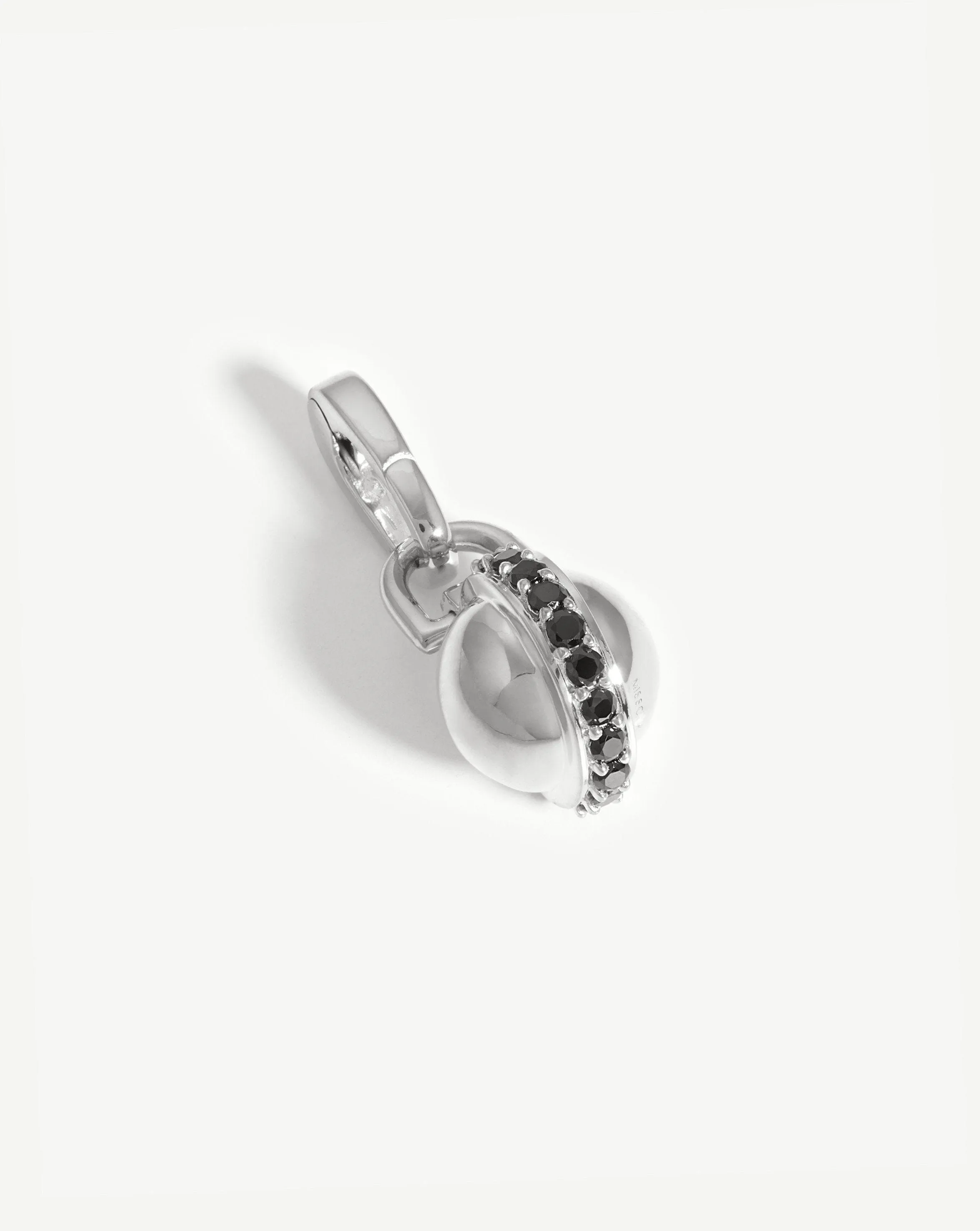 Pave Sphere Clip-On Pendant