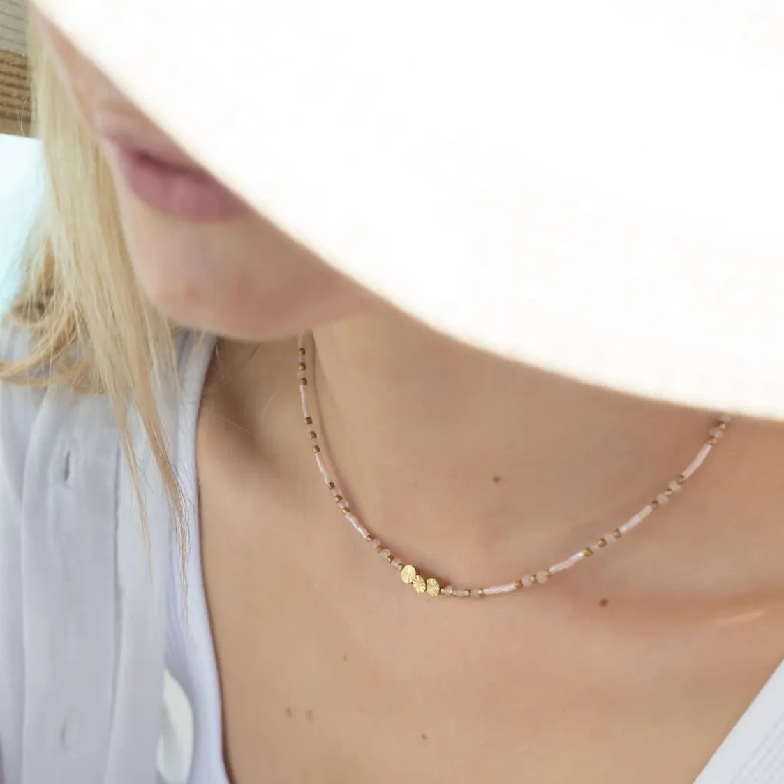 Pink Betty Beaded Choker