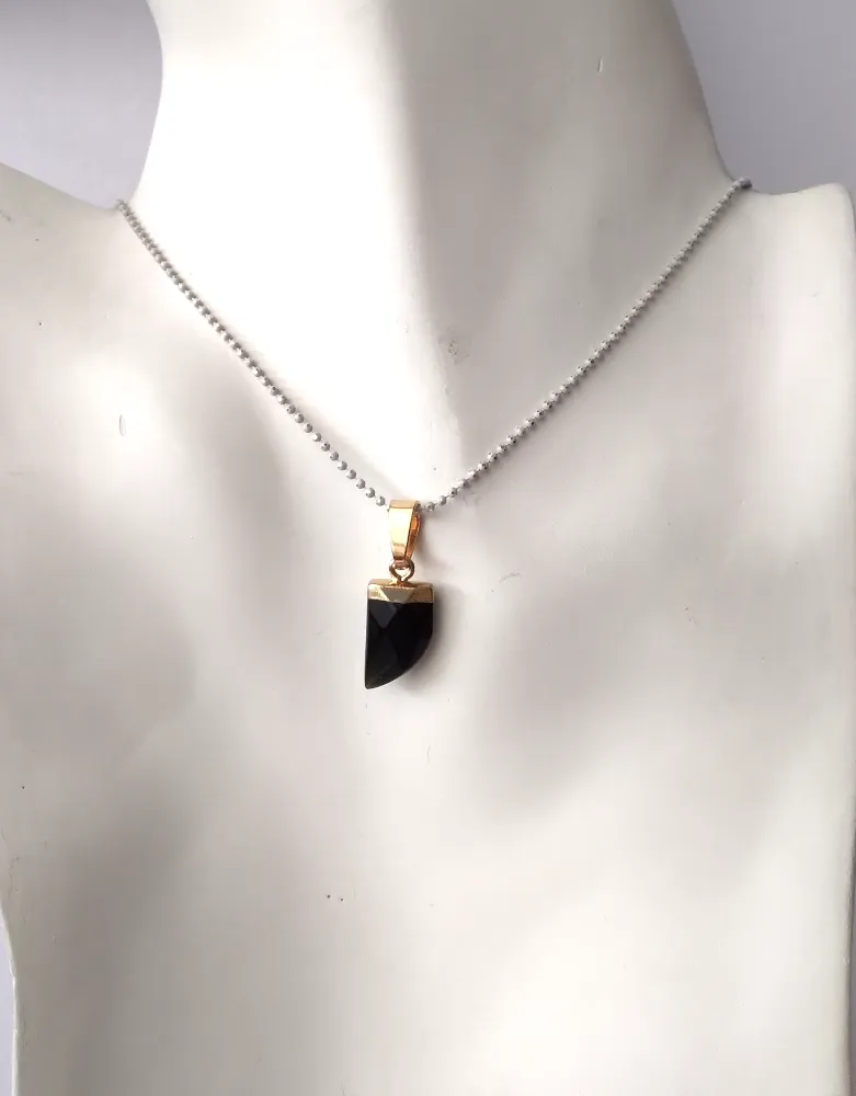 Polly Chain Single Gem Drop Pendant