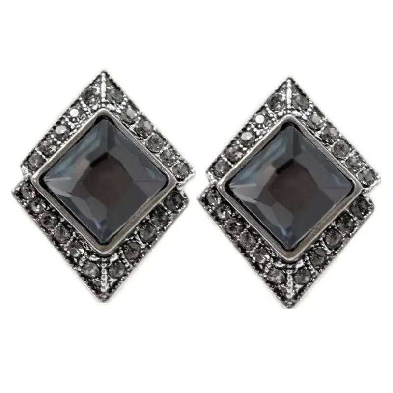 Port Royal Silver Gem Post Earrings