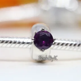 Purple Round Solitaire Clip Charm 799204C02.