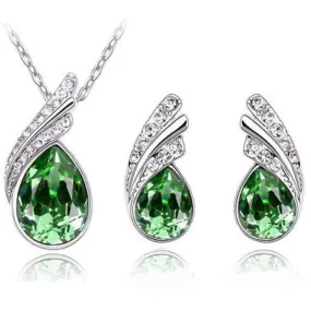 Royal Queen Green Gem Set