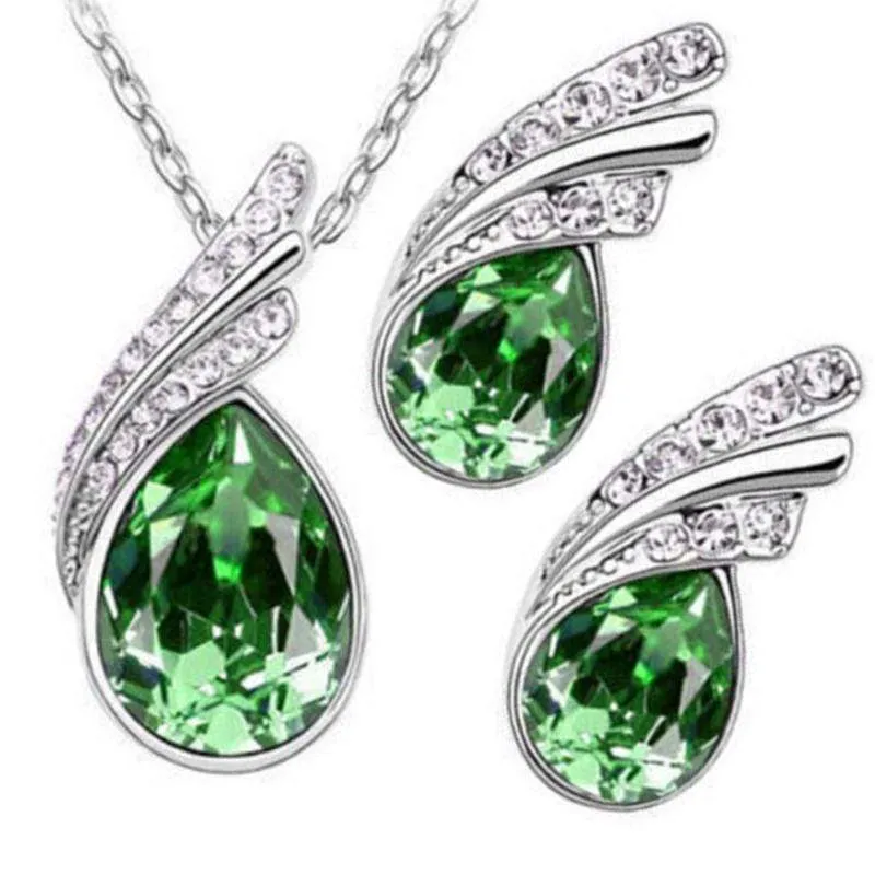 Royal Queen Green Gem Set