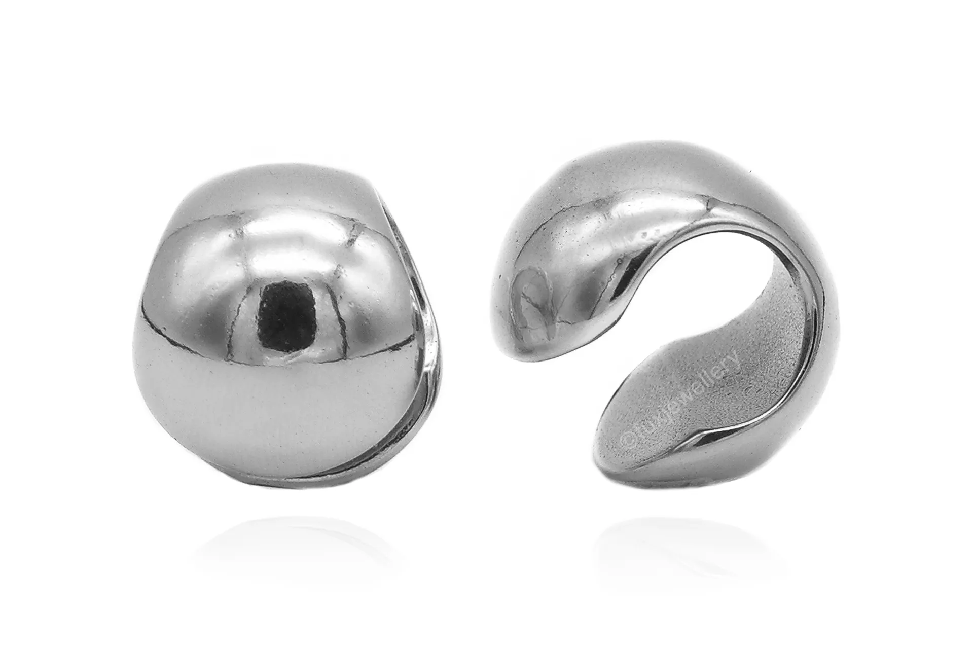 Silver Spherical Ear Weights