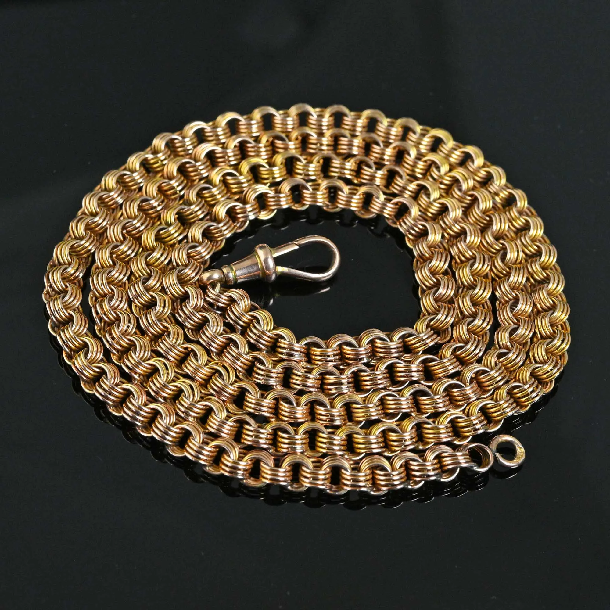 Solid 14K Gold Heavy Russian Link Chain Necklace 41 Gms