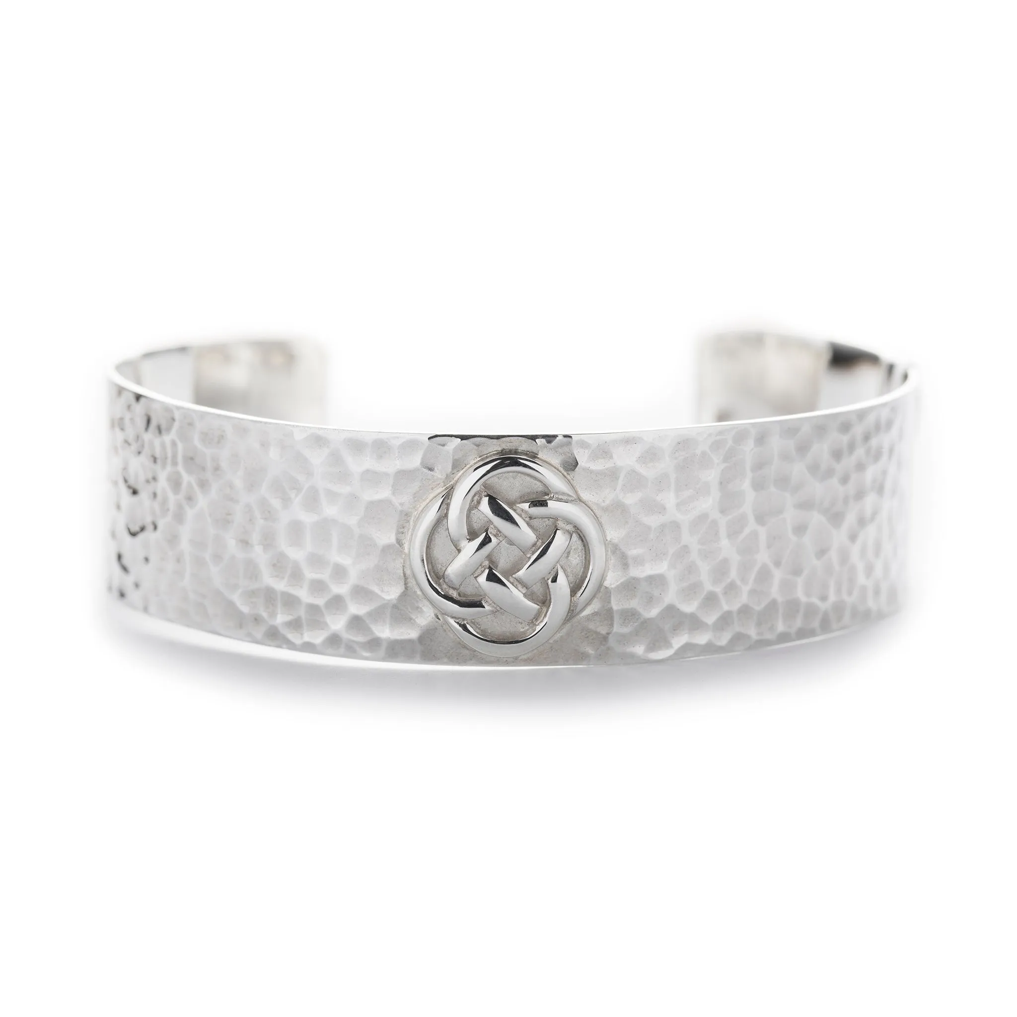 Sterling Silver Celtic Bangle with Eternity Knot