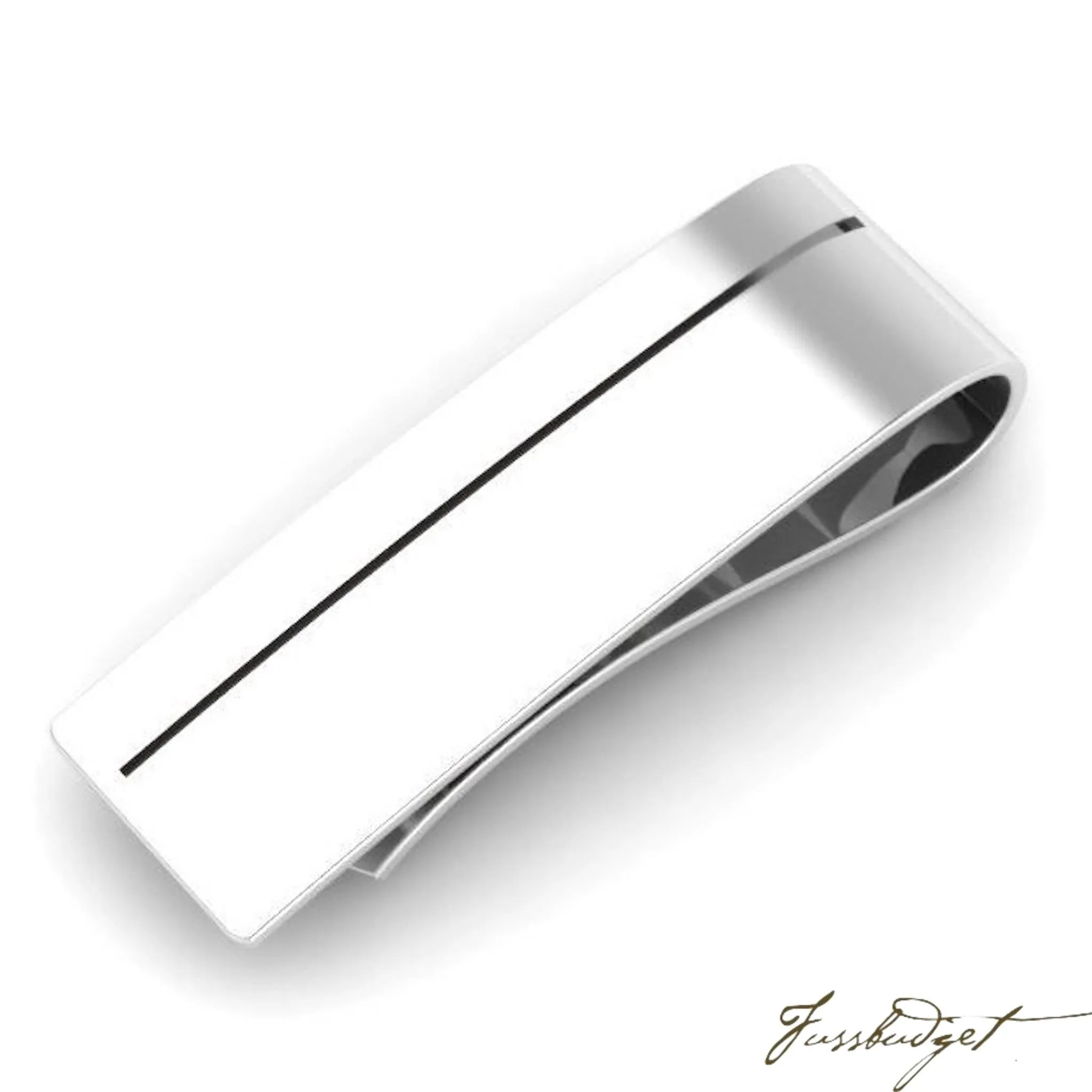 Sterling Silver Sleek Enamel Money Clip