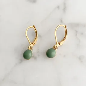 TAYLOR small sage green drop earrings