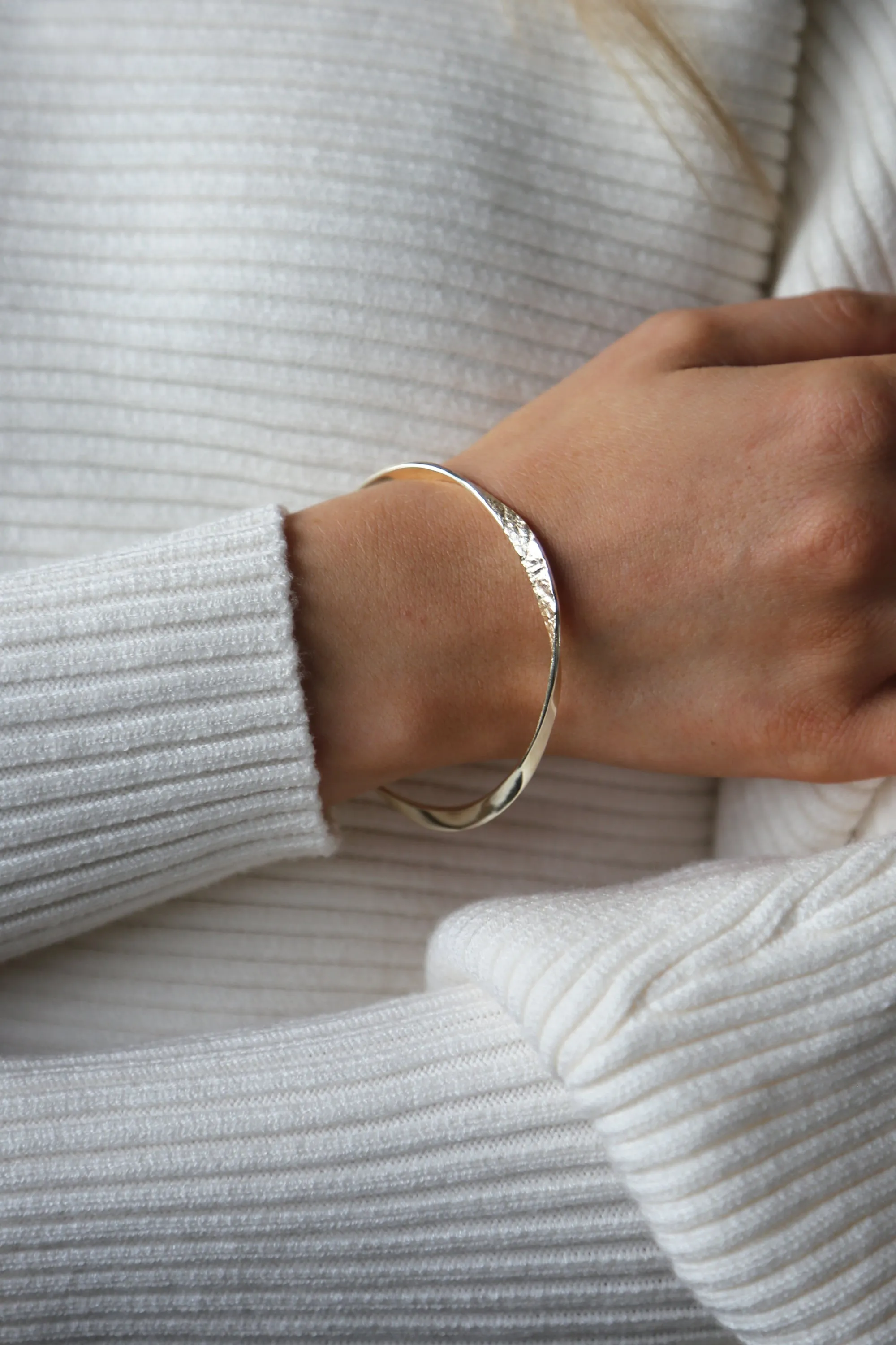 Textured Coastal Bangle