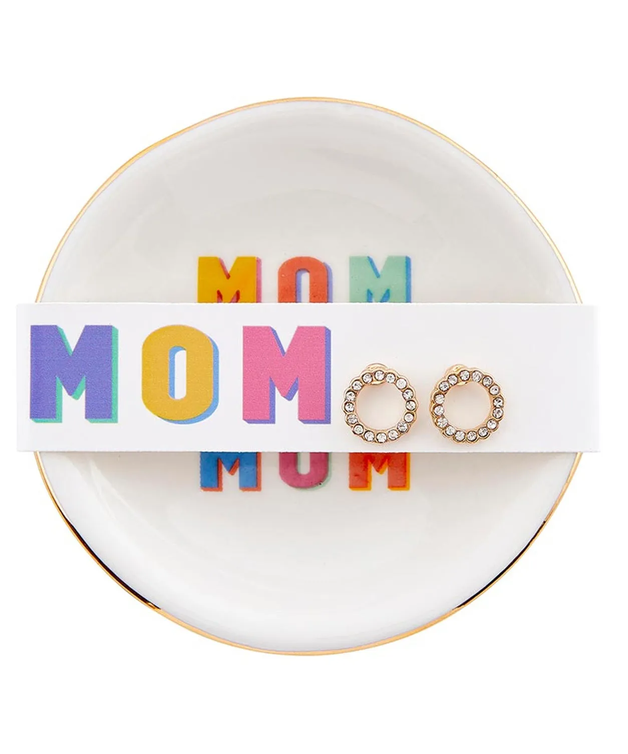 Trinket Tray & Earring Set - Mom Mom Mom