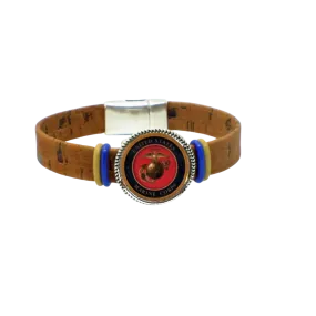 USMC - Marine Corp Bracelet- Officially Licensed Marine Corp Jewelry - Military Jewelry - US Marine Corp Bracelet - Military Bracelet