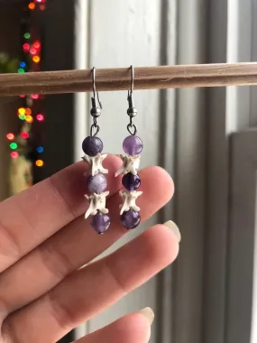 Vertebrae Gem Earrings