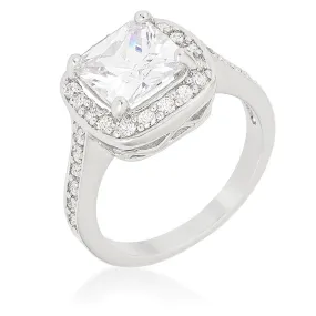 WildKlass Halo Style Cushion Cut Engagement Ring