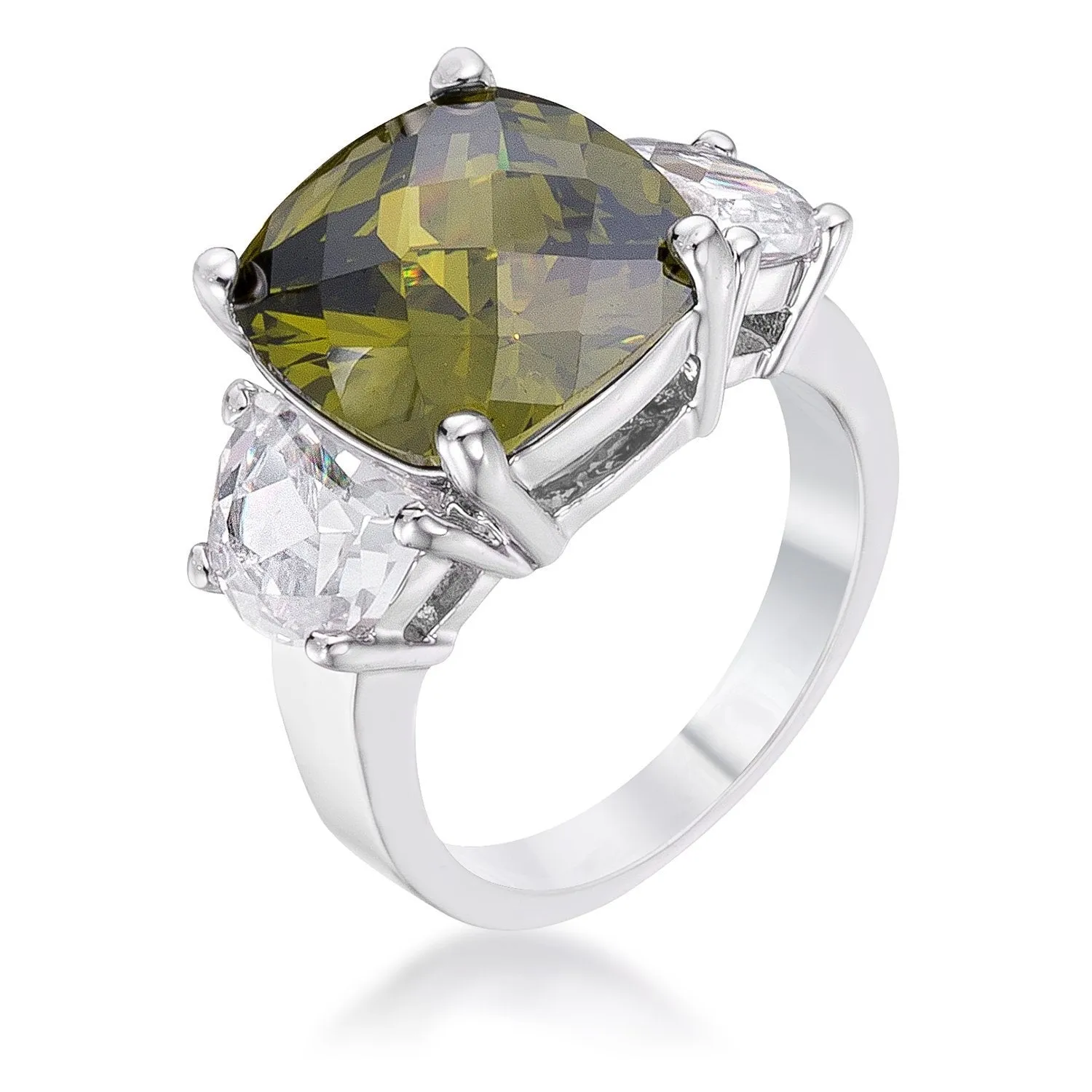 WildKlass Olive Triplet Ring