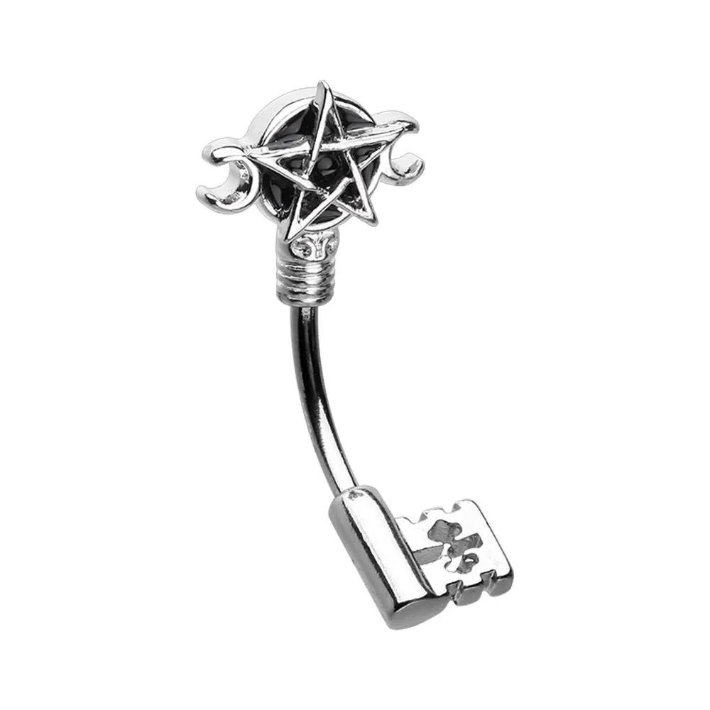 WILDKLASS Wiccan Pentagram Belly Button Ring