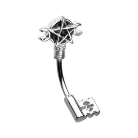 WILDKLASS Wiccan Pentagram Belly Button Ring