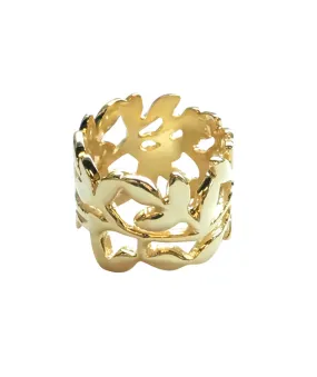 Woven Leaf ring