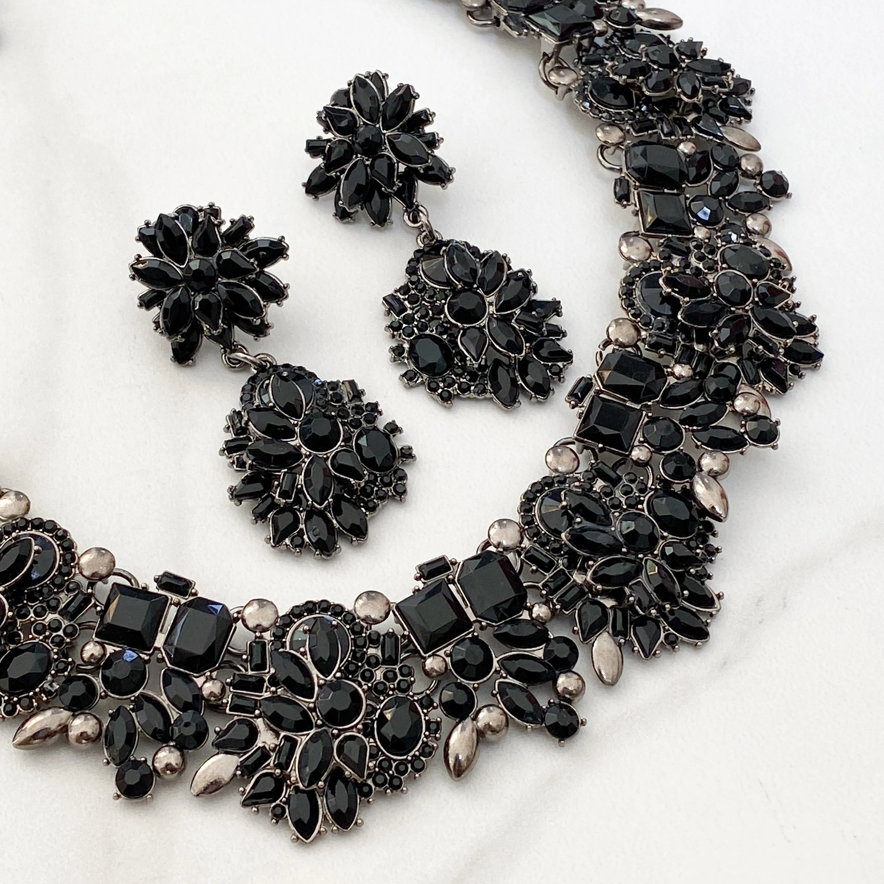 ZIA Black Statement Necklace